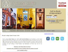 Tablet Screenshot of alcuinlodge.com